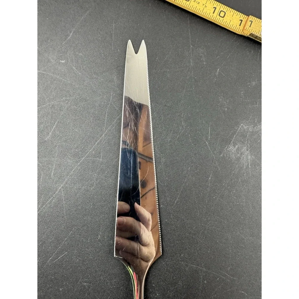 Vintage MCM Hand‎ forged Capri Carving set